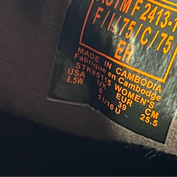 NIB! Women's Work Shoes RED WING # 5115 Sz 8.5w Brown STEEL TOE, EH, SLIP RESIST - Picture 7 of 8